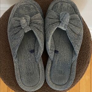 Zara denim Knotted Sandals size 37